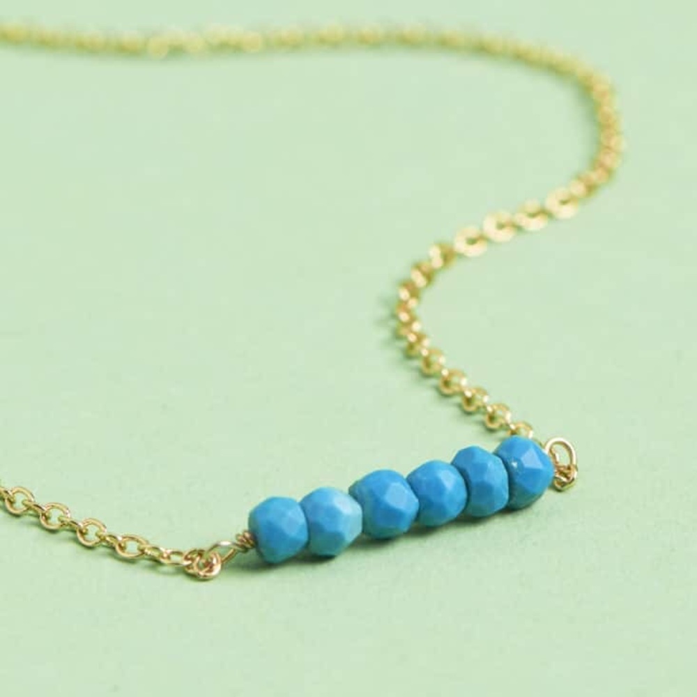 Kris Nations Mystic Bar Turquoise Necklace